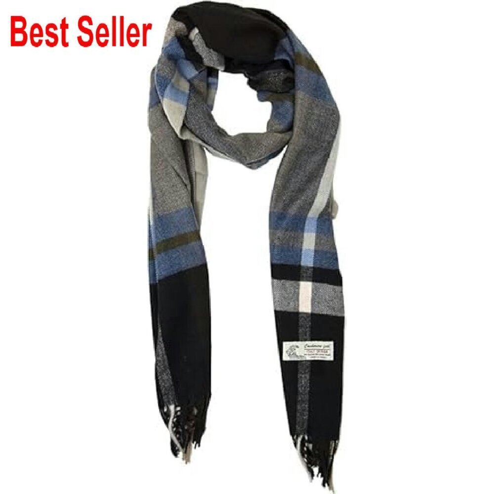 Soft Cashmere Feel Scarf Winter Shawl Wrap Cozy Chic Classic Elegant Wear